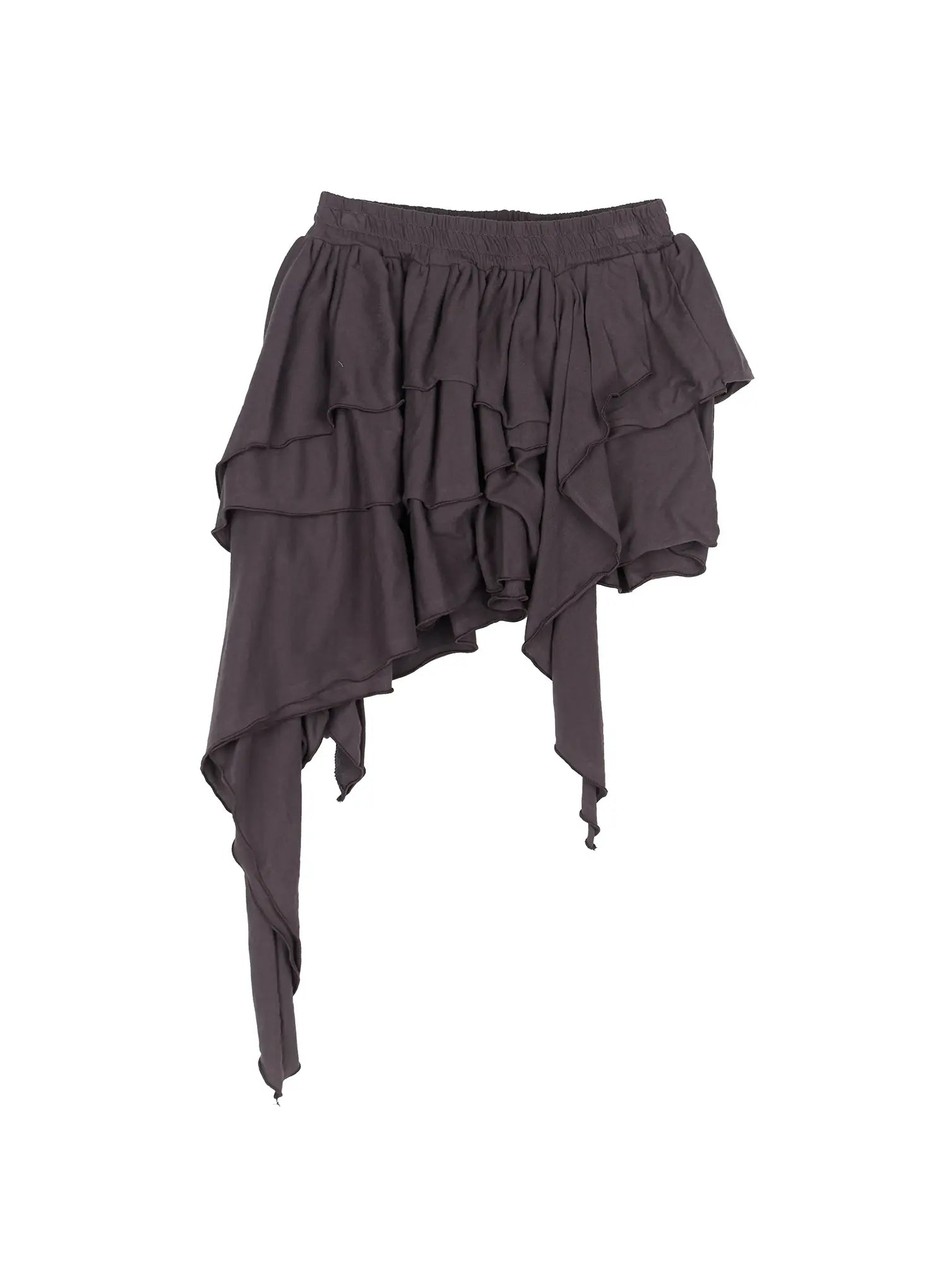 Asymmetric Tiered Skirt CL528